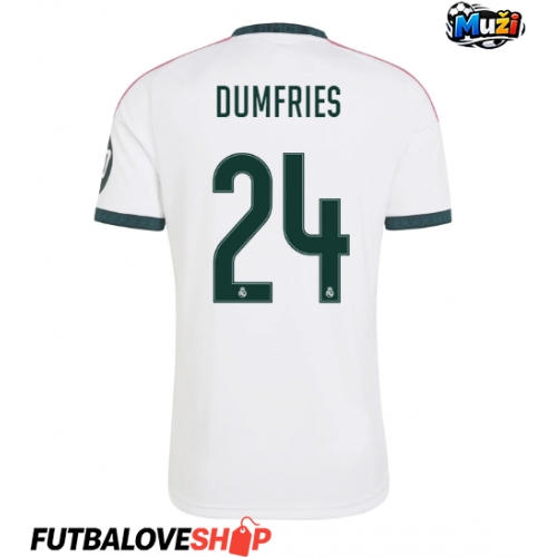 Dres Real Madrid Denzel Dumfries #24 Domáci 2026-27 Krátky Rukáv